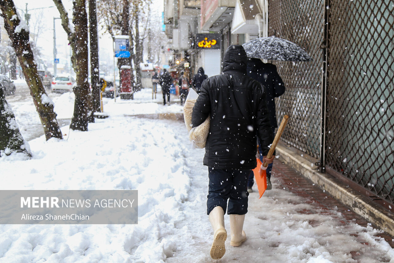 بارش برف در البرز چهارشنبه شدت بیشتری می‌گیرد - خبرگزاری مهر | اخبار ایران و جهان