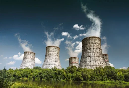 Throwing water in the cooling tower