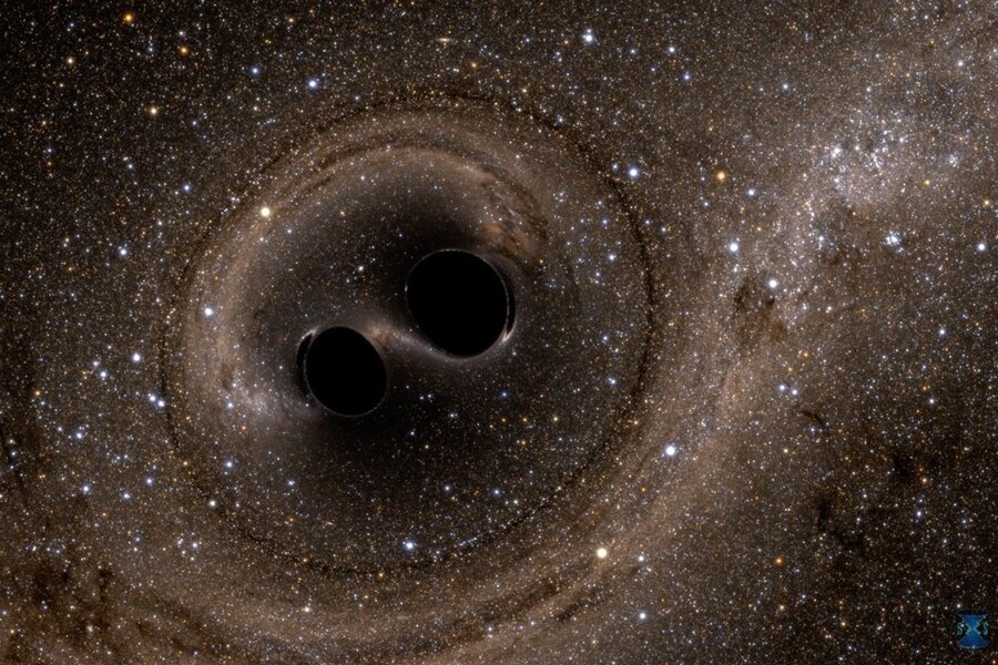 تصویر روز ناسا: شبیه‌سازی تصادف دو سیاهچاله / فیلم