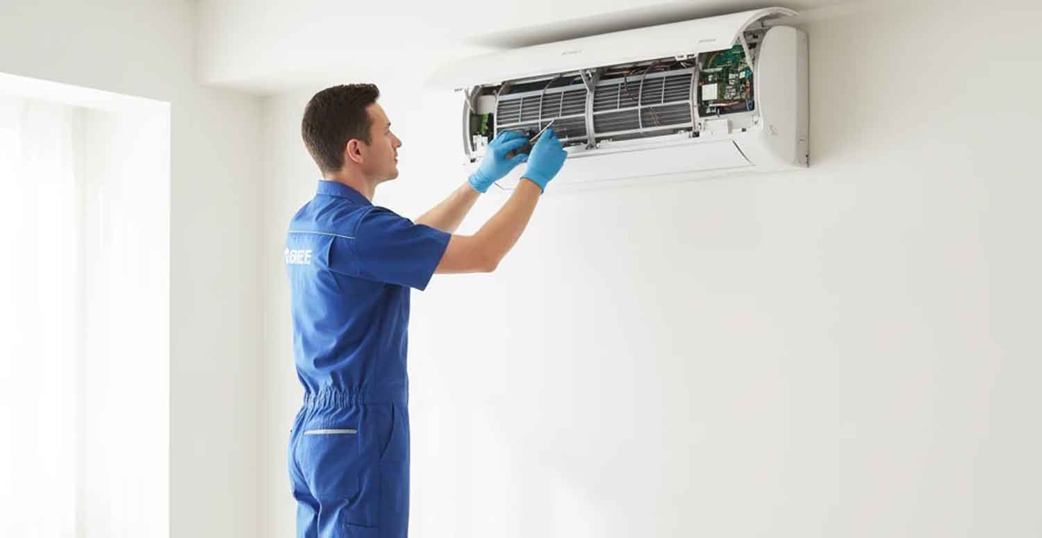 سفارش سرویس سالانه کولر گازی اسپلیت گری از سرما گرما